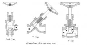 โกลบวาล์ว (Globe Valve ) มีกี่ชนิด